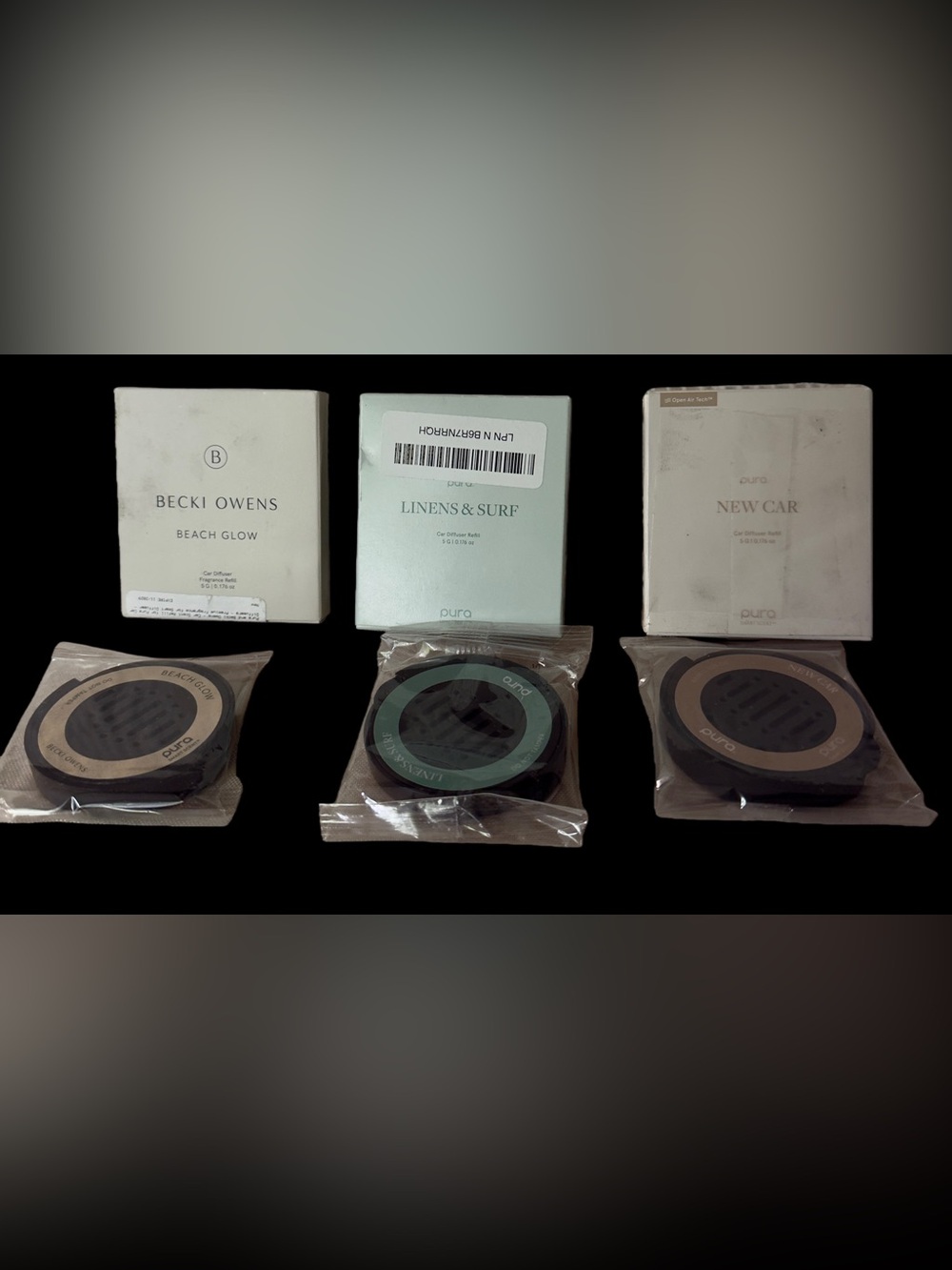 Pura brand fragrance refills for a car diffuser